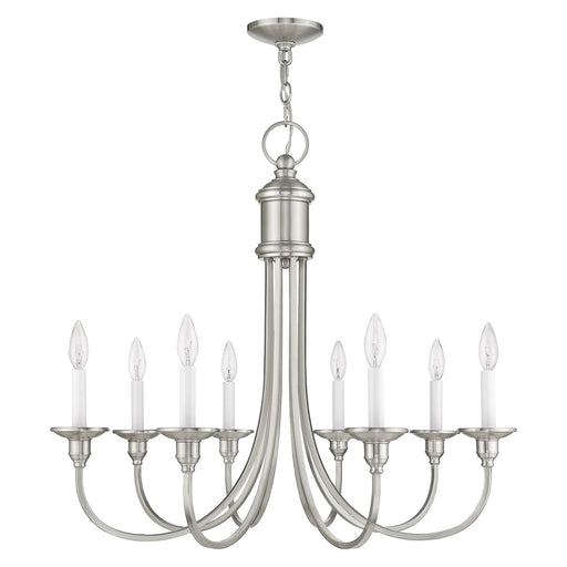 Cranford 8-Light Chandelier in Brushed Nickel