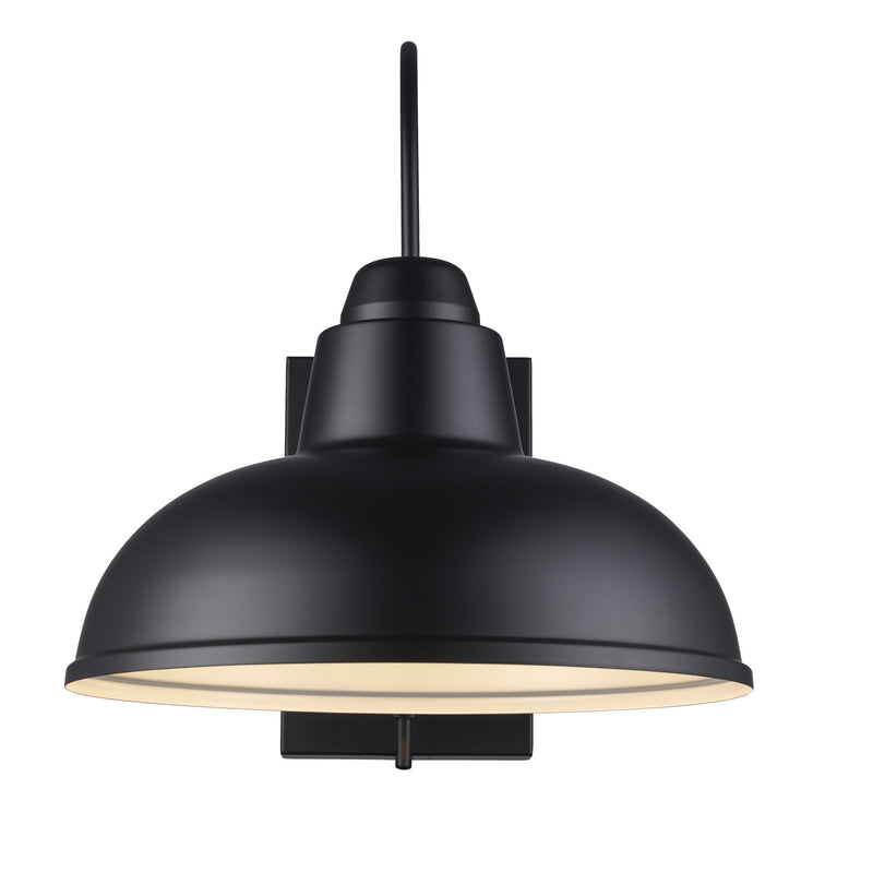 Gaviota 1-Light 15.75" Outdoor Wall Light in Black