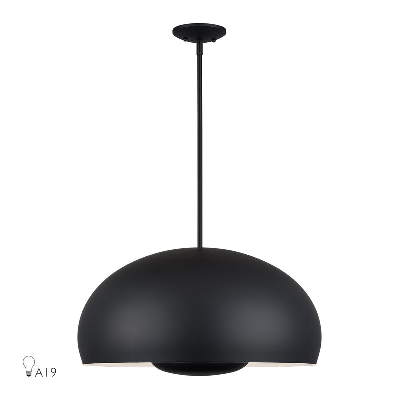 Domma 4-Light Pendant in Black