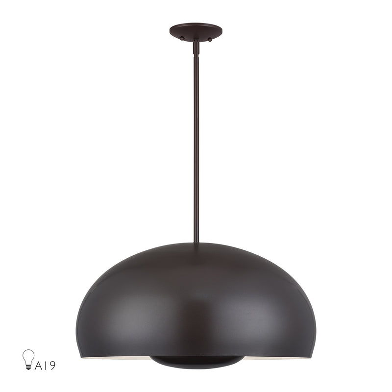 Domma 4-Light Pendant in English Bronze