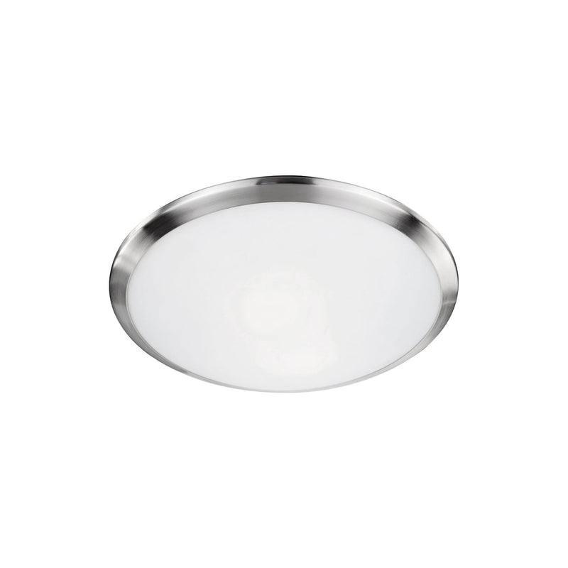 Malta 12" Flush Mount in Brushed Nickel