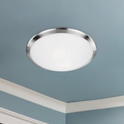 Malta 12" Flush Mount in Brushed Nickel