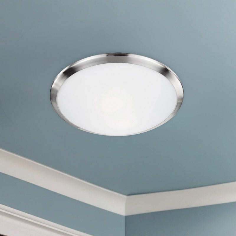 Malta 12" Flush Mount in Brushed Nickel