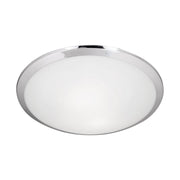Malta 15" 2-Light Flush Mount in Chrome