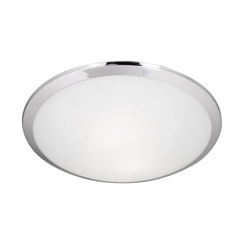 Malta 15" 2-Light Flush Mount in Chrome