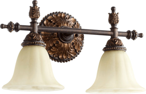 Rio Salado 2 Light Traditional Vanity in Toasted Sienna / Mystic Silver