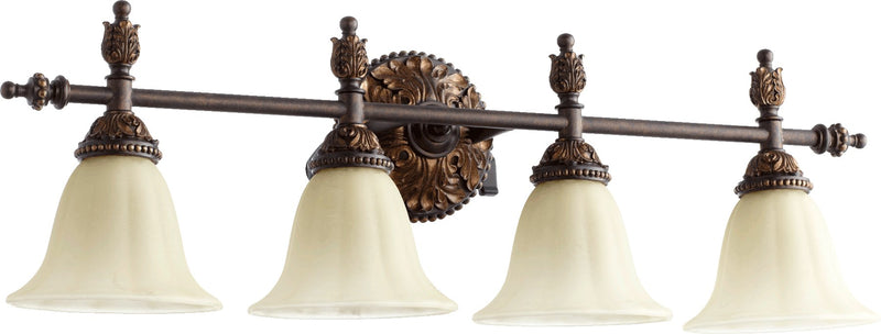 Rio Salado 4 Light Traditional Vanity in Toasted Sienna / Mystic Silver