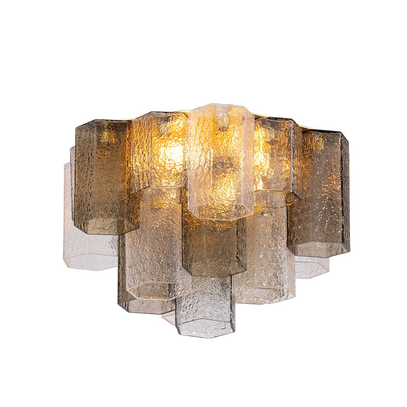 Helsinki 4-Light Semi-Flush Mount in Vintage Gold Leaf