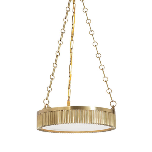 Lynden 4-Light Pendant in Aged Brass