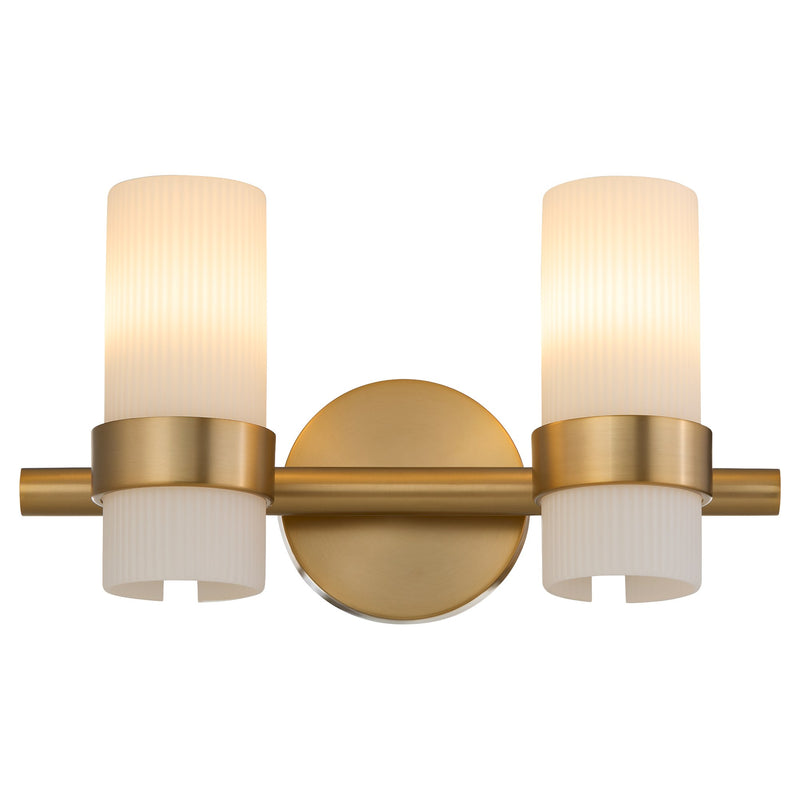 Sojourn 2 Light Vanity in Brushed Brass