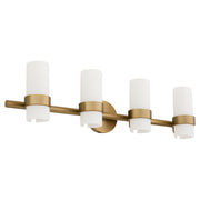 Sojourn 4 Light Vanity in Brushed Brass