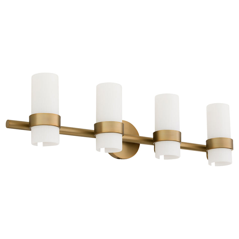 Sojourn 4 Light Vanity in Brushed Brass