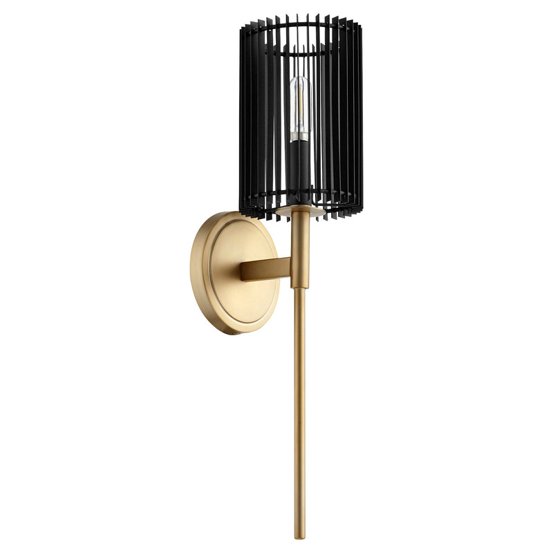 Finura 1 Light Wall Sconce in Aged Brass