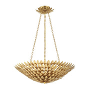 Broche 6 Light 24.5" Chandelier in Antique Gold