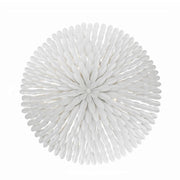 Broche 6 Light 24.5" Chandelier in Matte White