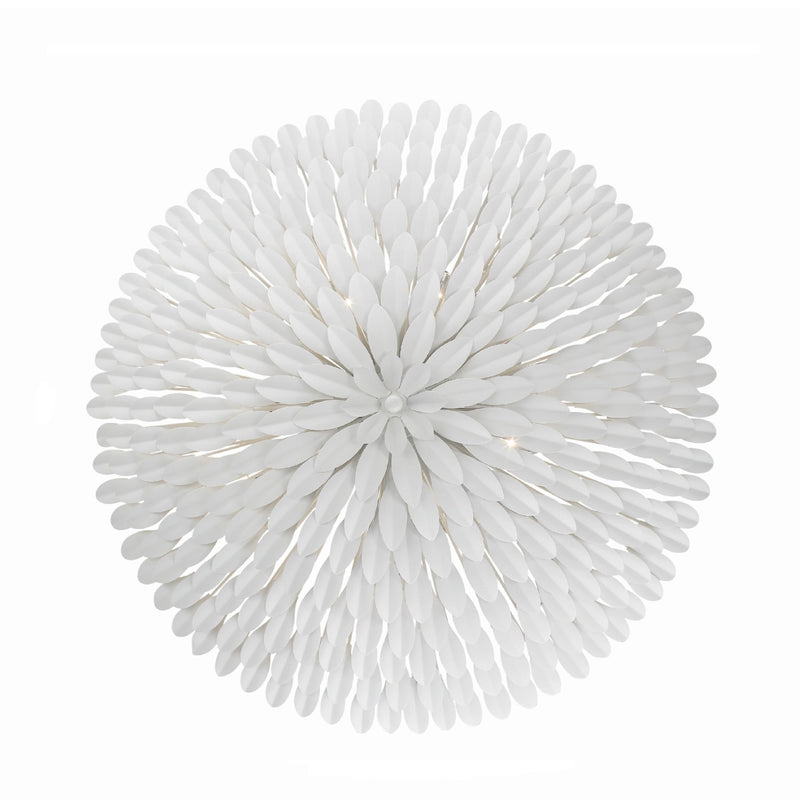 Broche 6 Light 24.5" Chandelier in Matte White