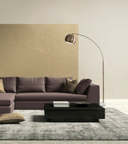 Astoria Arc Floor Lamp in Antique Brass