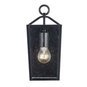 Felicity 12.25" Outdoor Pocket Lantern in Black