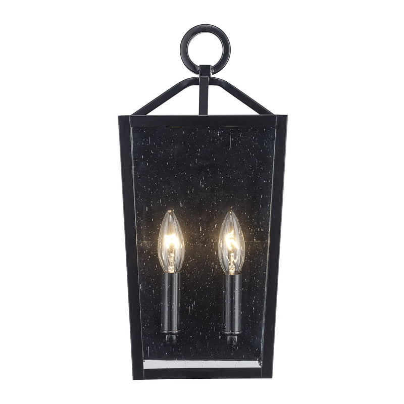 Felicity 2-Light 15.5" Outdoor Pocket Lantern in Black