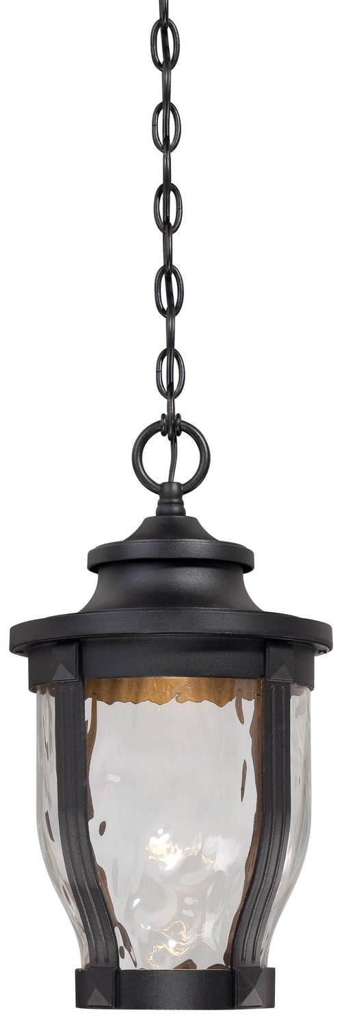 Merrimack Outdoor Lantern Pendant in Black