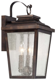 Irvington Manor 3-Light Outdoor Wall Lantern in Chelesa Bronze