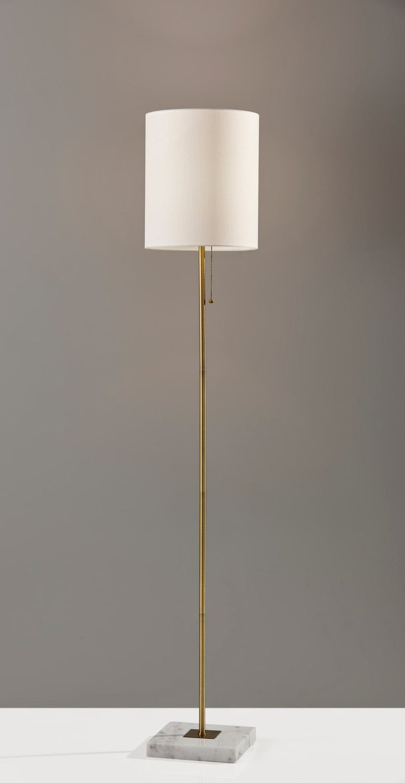 Fiona Floor Lamp in Antique Brass
