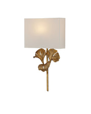 Gingko Wall Sconce in Chinois Antique Gold Leaf