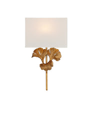 Gingko Wall Sconce in Chinois Antique Gold Leaf