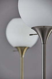 Fiona Torchiere Floor Lamp in Antique Brass