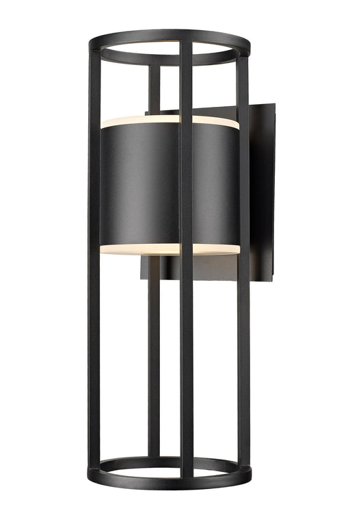 Luca 2 Light 9.25" Outdoor Wall Light in Black