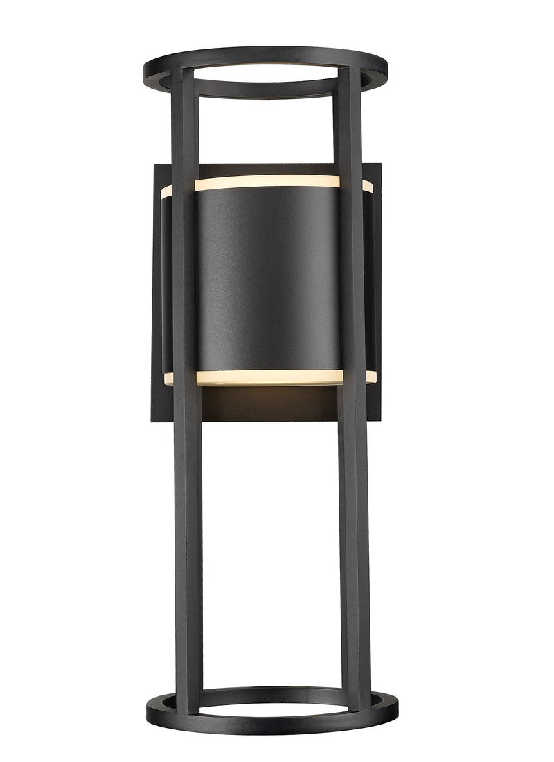 Luca 2 Light 9.25" Outdoor Wall Light in Black