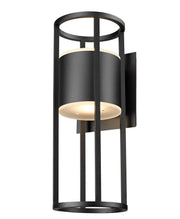 Luca 2 Light 9.25" Outdoor Wall Light in Black