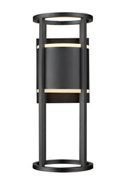 Luca 2 Light 7.25" Outdoor Wall Light in Black