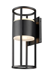 Luca 2 Light 7.25" Outdoor Wall Light in Black