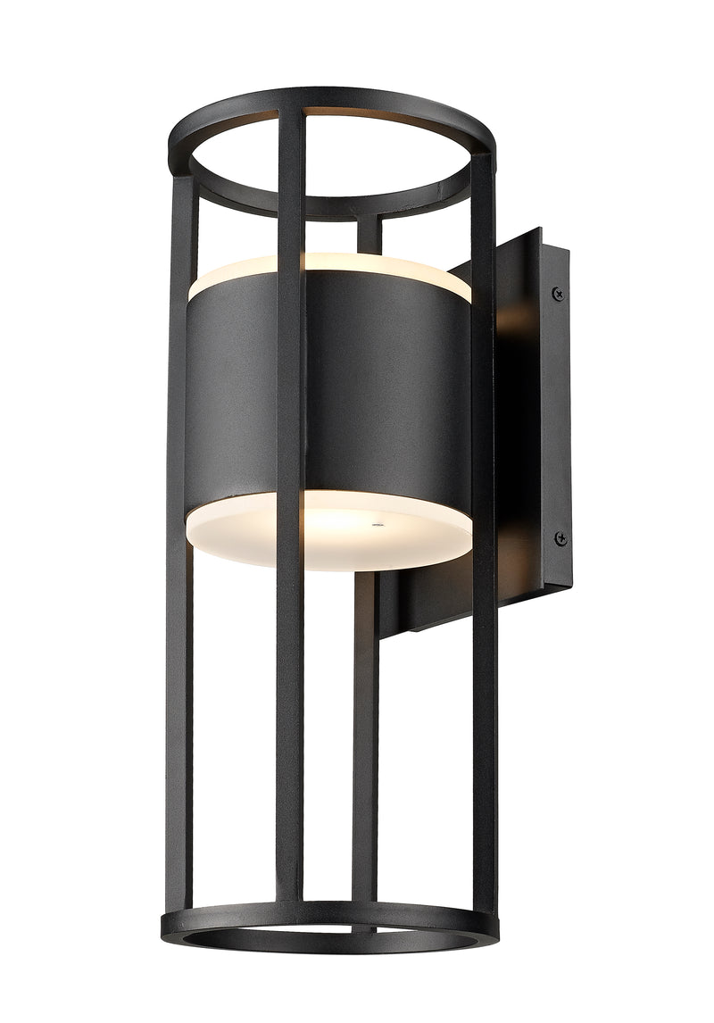 Luca 2 Light 7.25" Outdoor Wall Light in Black