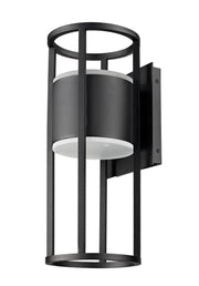 Luca 2 Light 7.25" Outdoor Wall Light in Black