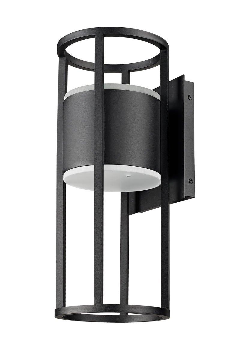 Luca 2 Light 7.25" Outdoor Wall Light in Black