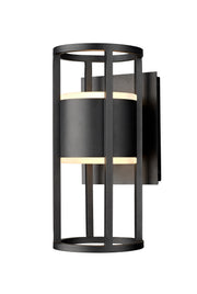 Luca 2 Light 5.75" Outdoor Wall Light in Black