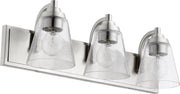 3 Light Transitional Vanity in Satin Nickel