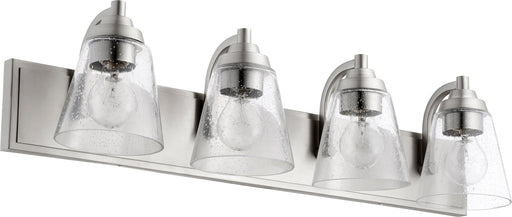 4 Light Transitional Vanity in Satin Nickel