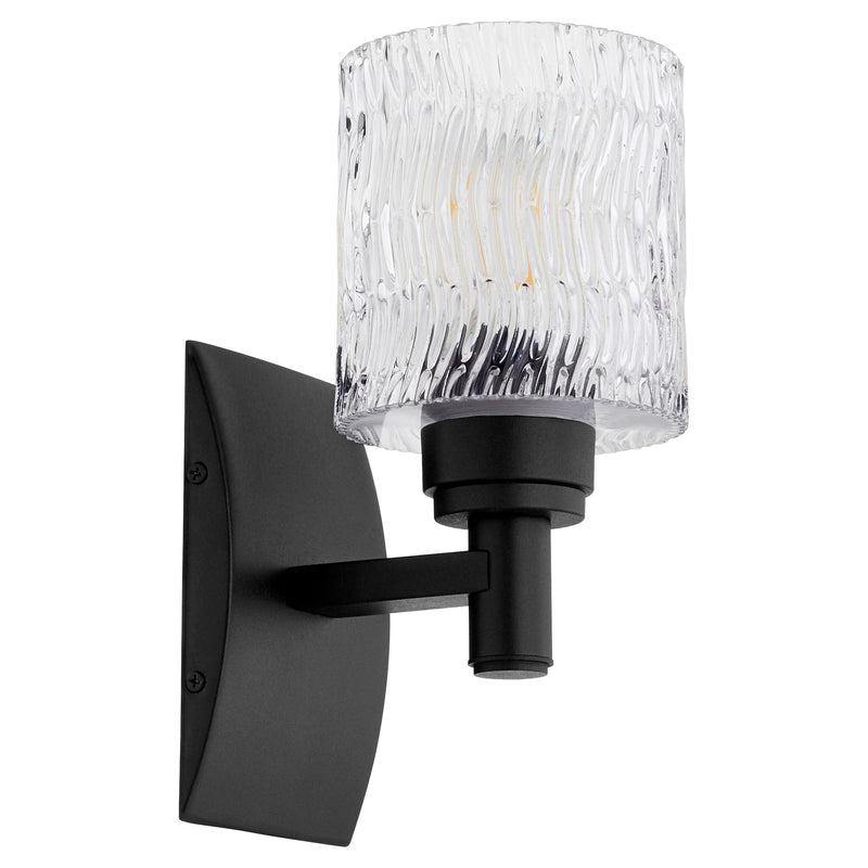 Stadium 1 Light Wall Mount in Textured Black