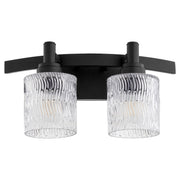 Stadium 2 Light Vanity in Textured Black