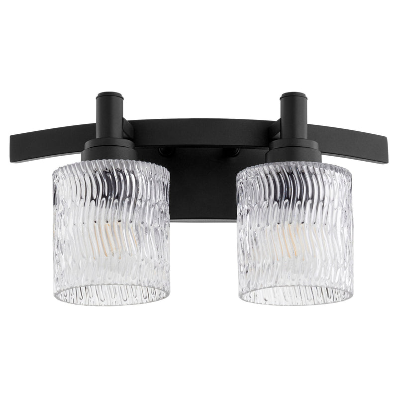 Stadium 2 Light Vanity in Textured Black