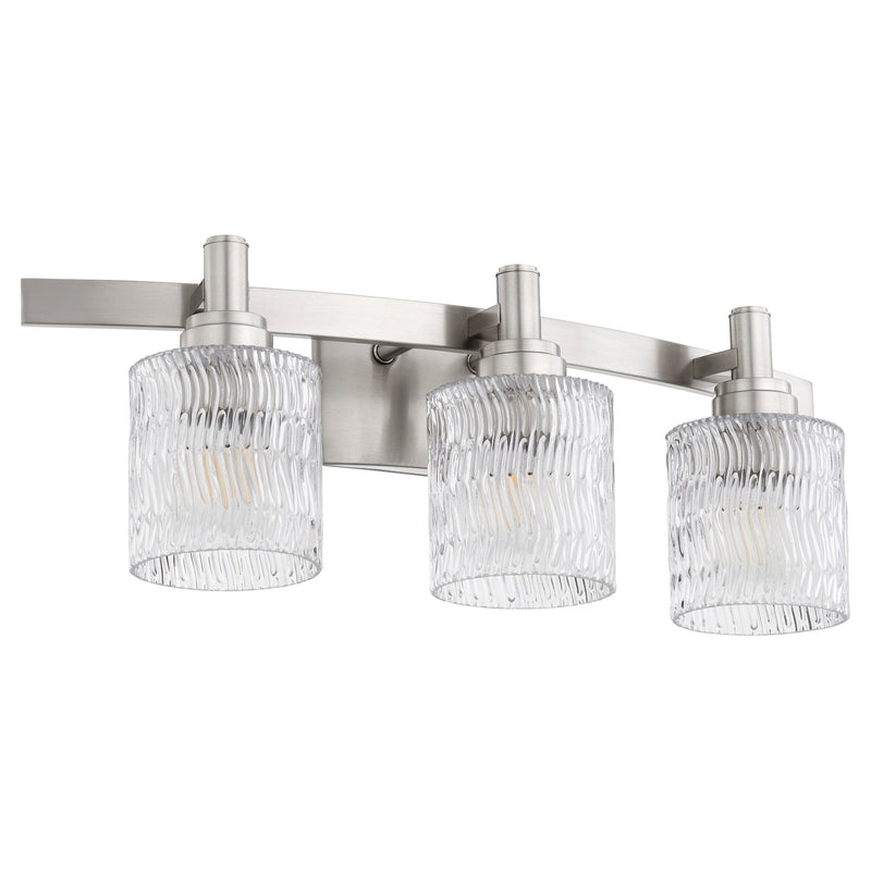 Stadium 3 Light Vanity in Satin Nickel