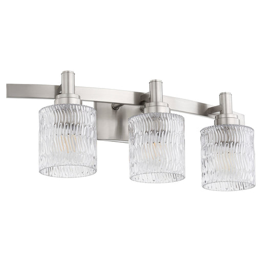 Stadium 3 Light Vanity in Satin Nickel
