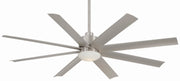 Slipstream 65" Outdoor LED Ceiling Fan in Brushed Nickel Wet / Silver
