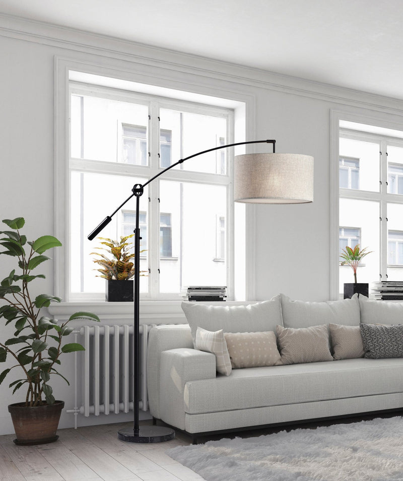 Adler Arc Floor Lamp in Black