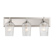 Brilia 3-Light Bath Vanity Light in Polished Nickel