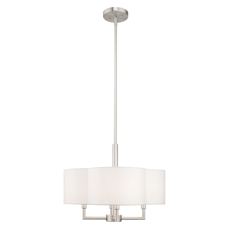Chelsea 4-Light Chandelier in Brushed Nickel