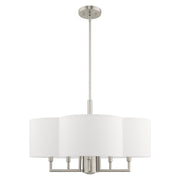 Chelsea 24" Chandelier in Brushed Nickel